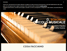 Tablet Screenshot of circolobononcini.it